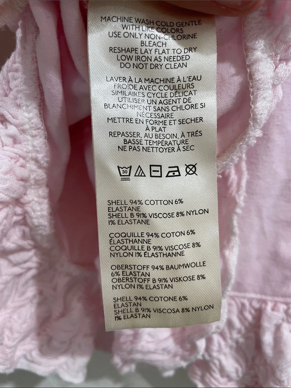 Free People Olivia Top Light Pink Ruffle Floral Long Sleeve Romantic Rare Y2K
